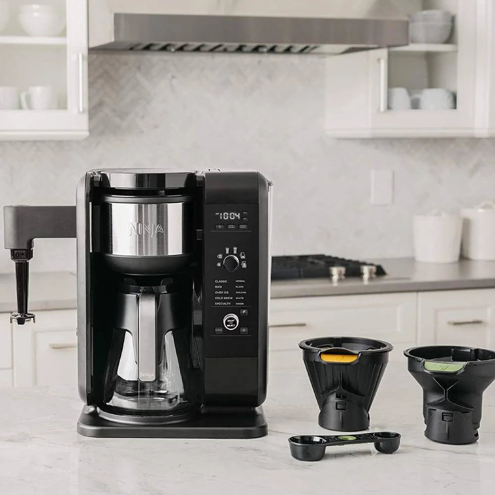 Sistema Ninja de Infusión Caliente y Fría, Cafetera y Tetera con Auto-iQ y Jarra de Vidrio