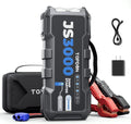 TOPDON Booster Batterie, JS3000 Demarreur Batterie Voiture 3000A/24000mAh Jump Starter Moteurs Diesel Jusqu'à 9 L et 7 L, Charge Rapide USB Lampe Poche LED intégrée
