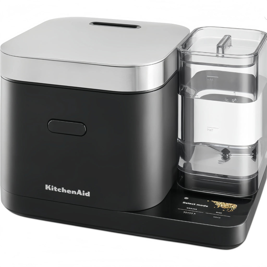 Cocinero de Granos y Arroz KitchenAid de 8 Tazas con Balanza Integrada y Cocción Programada, KGC3155BM
