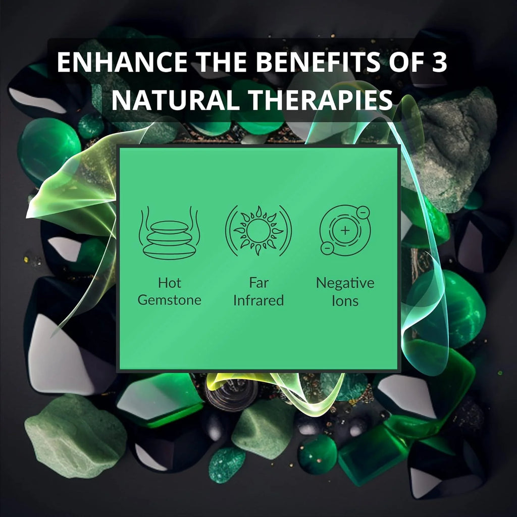 Almohadilla de Calefacción HealthyLine de Infrarrojos Lejanos – Piedras Calientes de Jade y Turmalina – Iones Negativos – Tapete de Malla JT Completo 7224 Soft Light InfraMat Pro®
