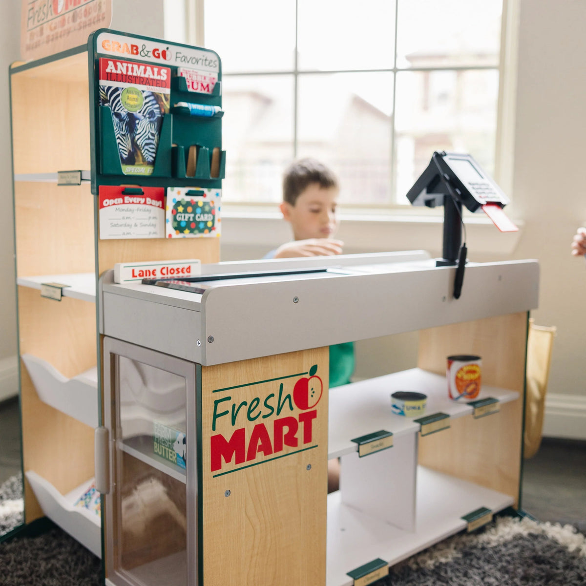 Melissa & Doug Tienda de Comestibles Fresh Mart de Madera Independiente