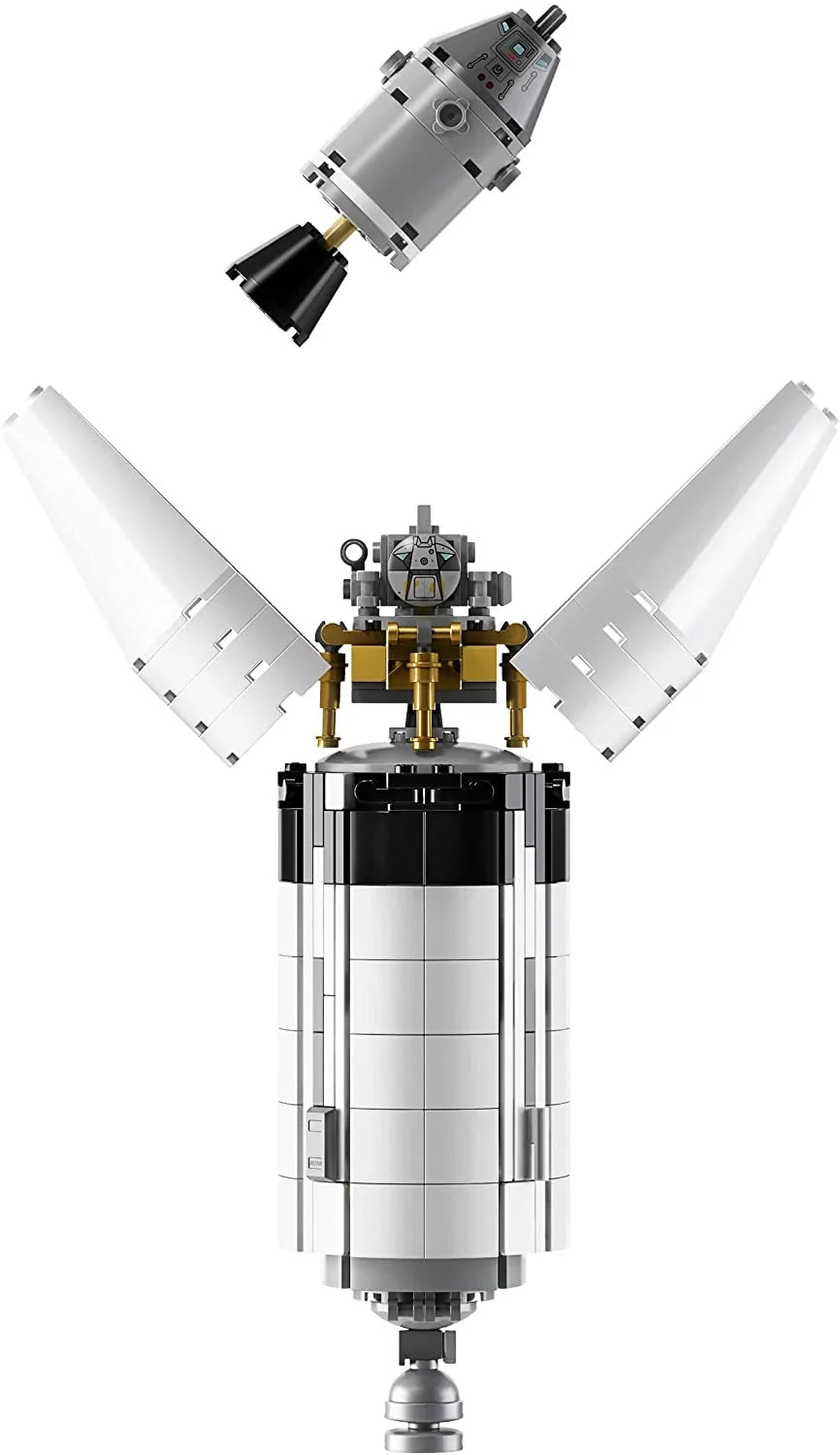 LEGO Ideas NASA Apollo Saturn V 92176 – Modelo de Cohete Espacial para Niños y Adultos, Kit de Construcción Científico (1969 Piezas)