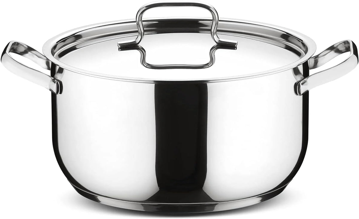 Lagostina Sfiziosa Batería De Cocina Con 24 Piezas, Acero Inoxidable, Plateado