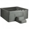 LifeSmart 2 Step Non Slip Square Spa Hot Tub Straight Steps, Taupe (Used)