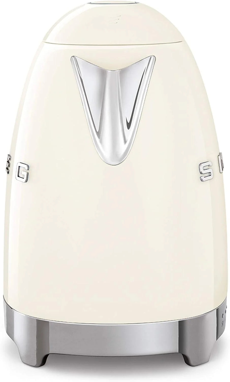Smeg, Bouilloire à Température Variable KLF04CREU 1,7 L, Plusieurs Température, Filtre Anticalcaire Lavable, Arrêt Automatique de Sécurité, Indicateur de Niveau d'Eau, Enrouleur de Câble, 2400W, Crème