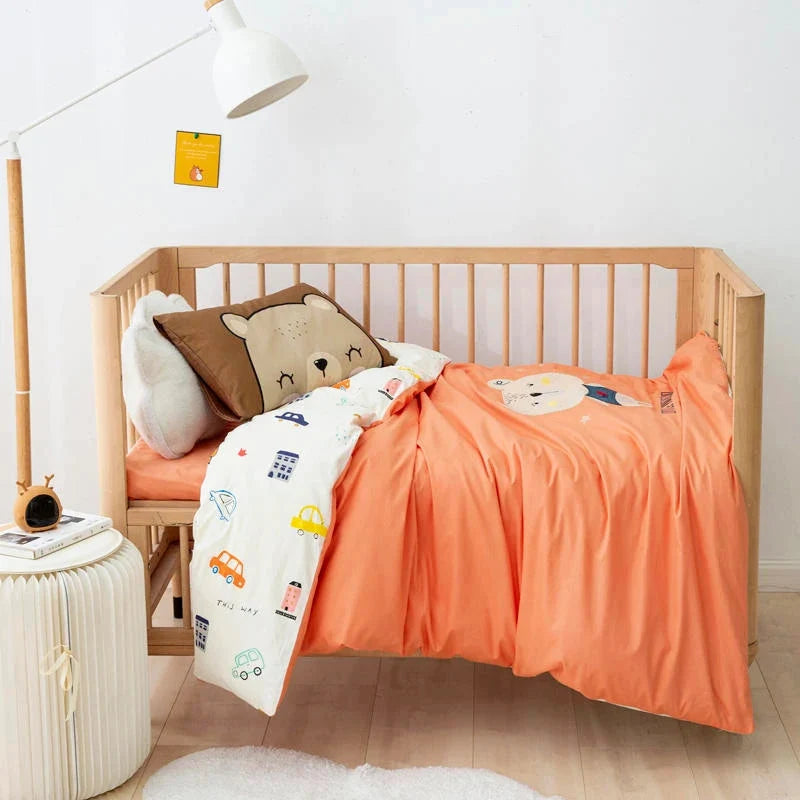 Kit de Bordado con Apliques de Algodón para Bebé Osito