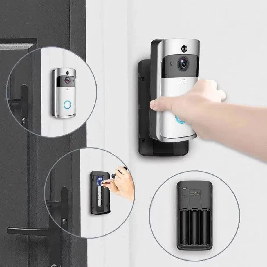 Timbre de Puerta Inteligente con Cámara Inalámbrica