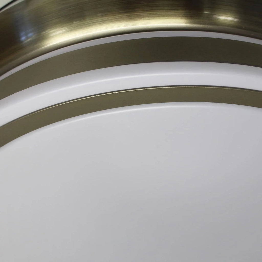 wonderlamp – Ventilador de Techo con Luz LED Pearl Mini, Aspas Retráctiles, Motor DC Muy Silencioso, 3 Temperaturas de Color Regulables, 46W, Blanco