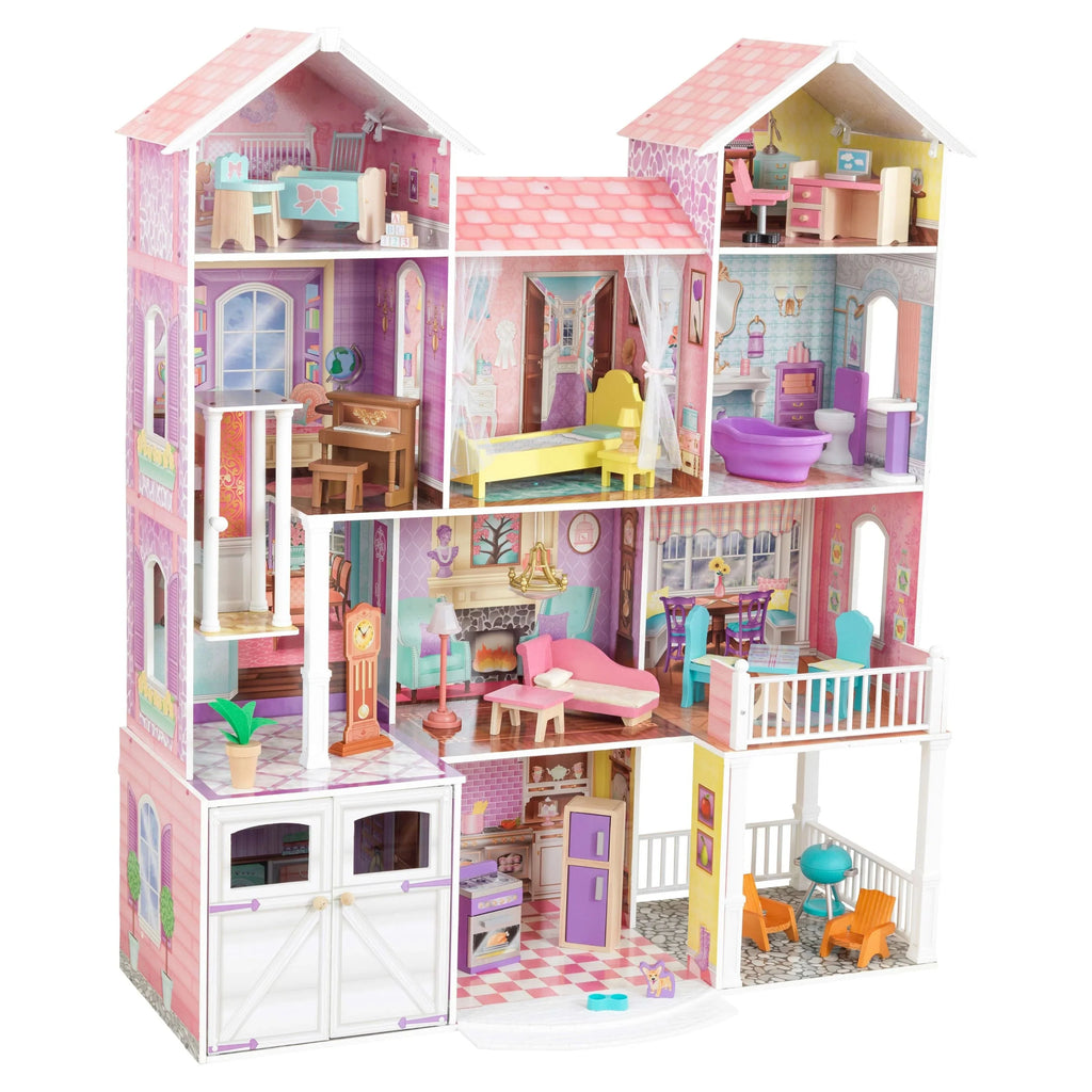 Casa de Muñecas de Madera KidKraft Country Estate con 31 Accesorios