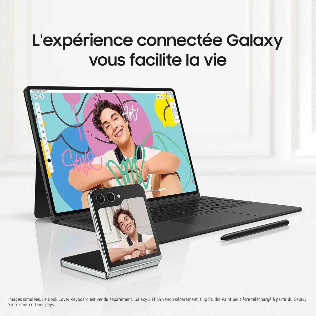Samsung Galaxy Tab S9 Ultra Tablette avec Galaxy AI, Android, 14.6" 256Go de Stockage, Lecteur MicroSD, 5G, S Pen Inclus, Anthracite