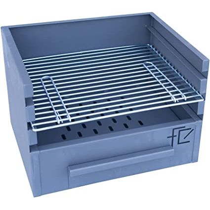 Flores Cortes - Cajón Barbacoa 3 Alturas 600 X 450 Mm. Para Leña Y Carbón