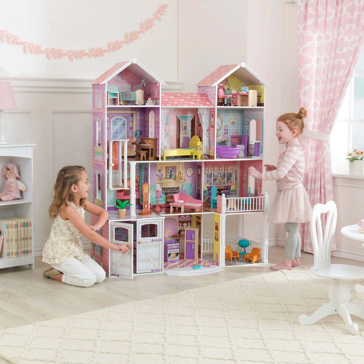 Casa de Muñecas KidKraft Country Estate de Madera con 31 Accesorios
