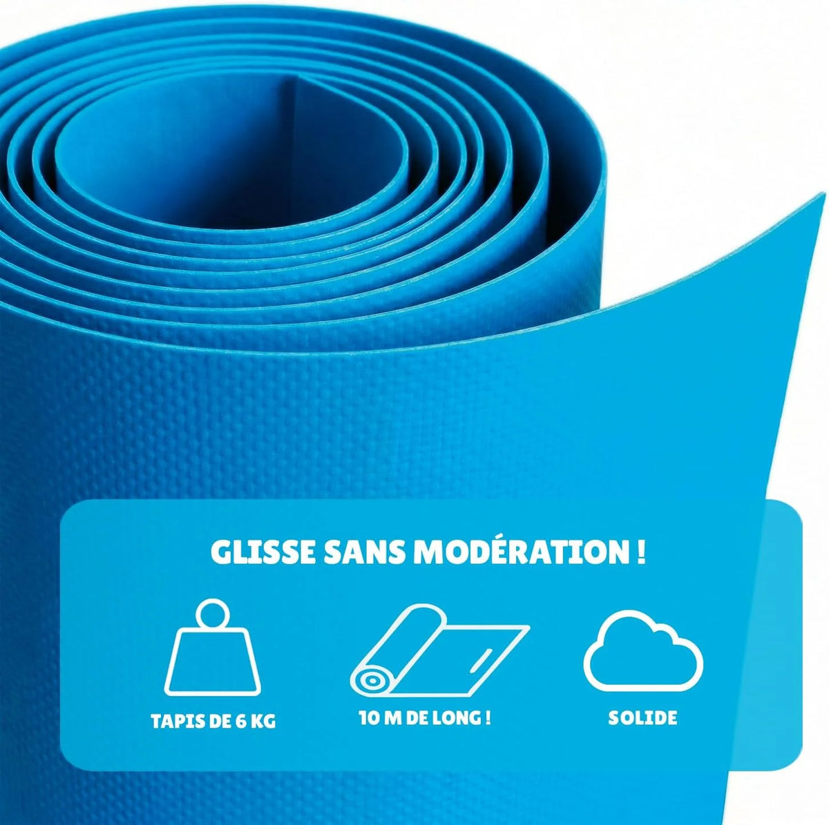 Ventriglisse Géant XXL Officiel 10 Mètres | Tapis de Glisse Qualité Premium | Slip'n Slide | Jeu Eau Plein Air | + Epais | + Rigide | + Rapide | 100% Fun | House Party | Eté | OriginalCup