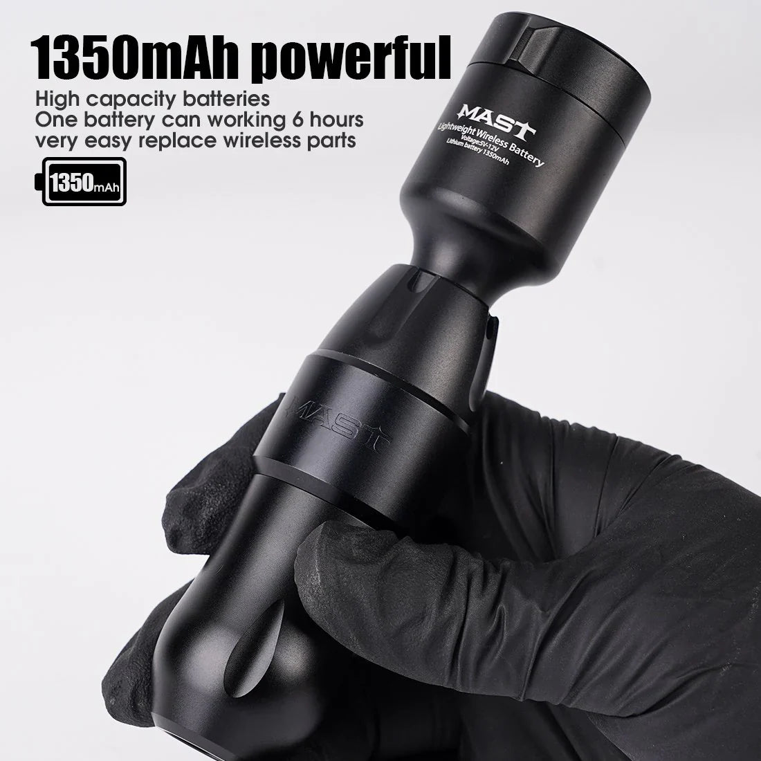 Fuente de alimentación inalámbrica para tatuajes Dragonhawk T1