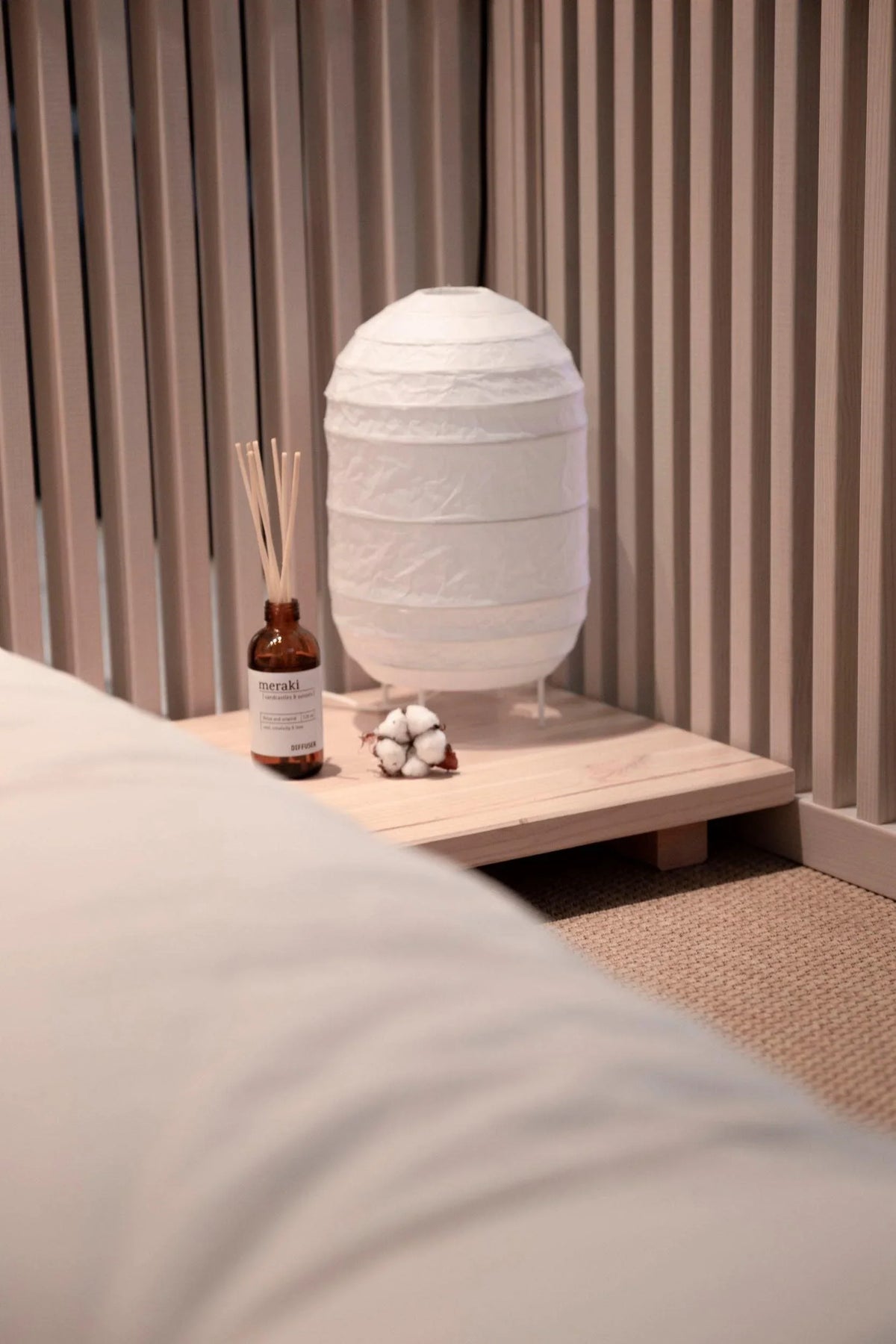 Juego de 2 mesitas de noche Karup Design Dock de madera de pino, 45x34 cm
