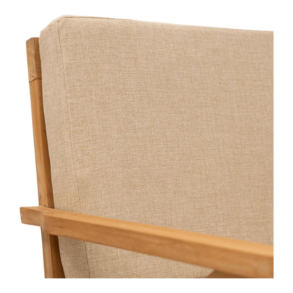 Morna Solid Teak Wood Lounge Chair