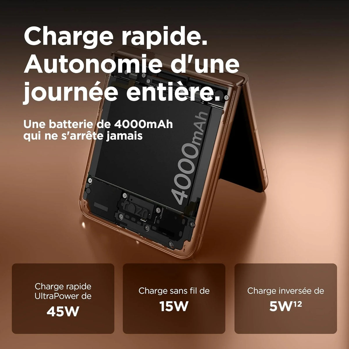 Motorola Razr 50 Ultra, 12+512 Go, écran 4", Double capteur 50MP avec IA, Résistant à l’Eau, Peach Fuzz
