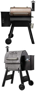 Parrilla y Ahumador Eléctrico de Pellet de Madera Traeger Pro 22, Bronce