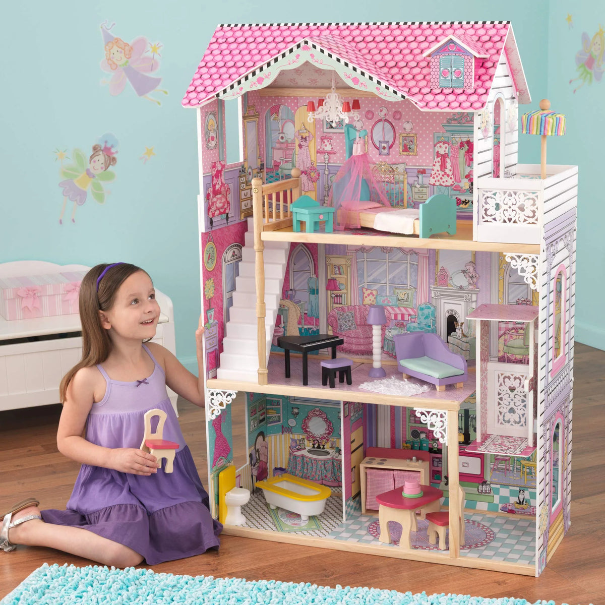 Casa de Muñecas KidKraft Annabelle con Muebles