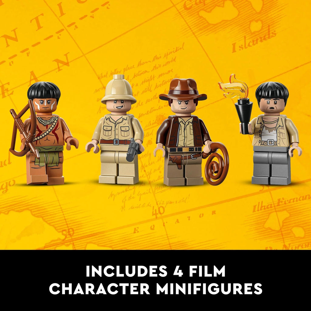 LEGO Indiana Jones Templo del Ídolo de Oro 77015 – Proyecto de Construcción para Adultos, Escena Icónica de la Película Los Cazadores del Arca Perdida, incluye 4 minifiguras: Indiana Jones, Satipo, Belloq y un Guerrero Hovitos