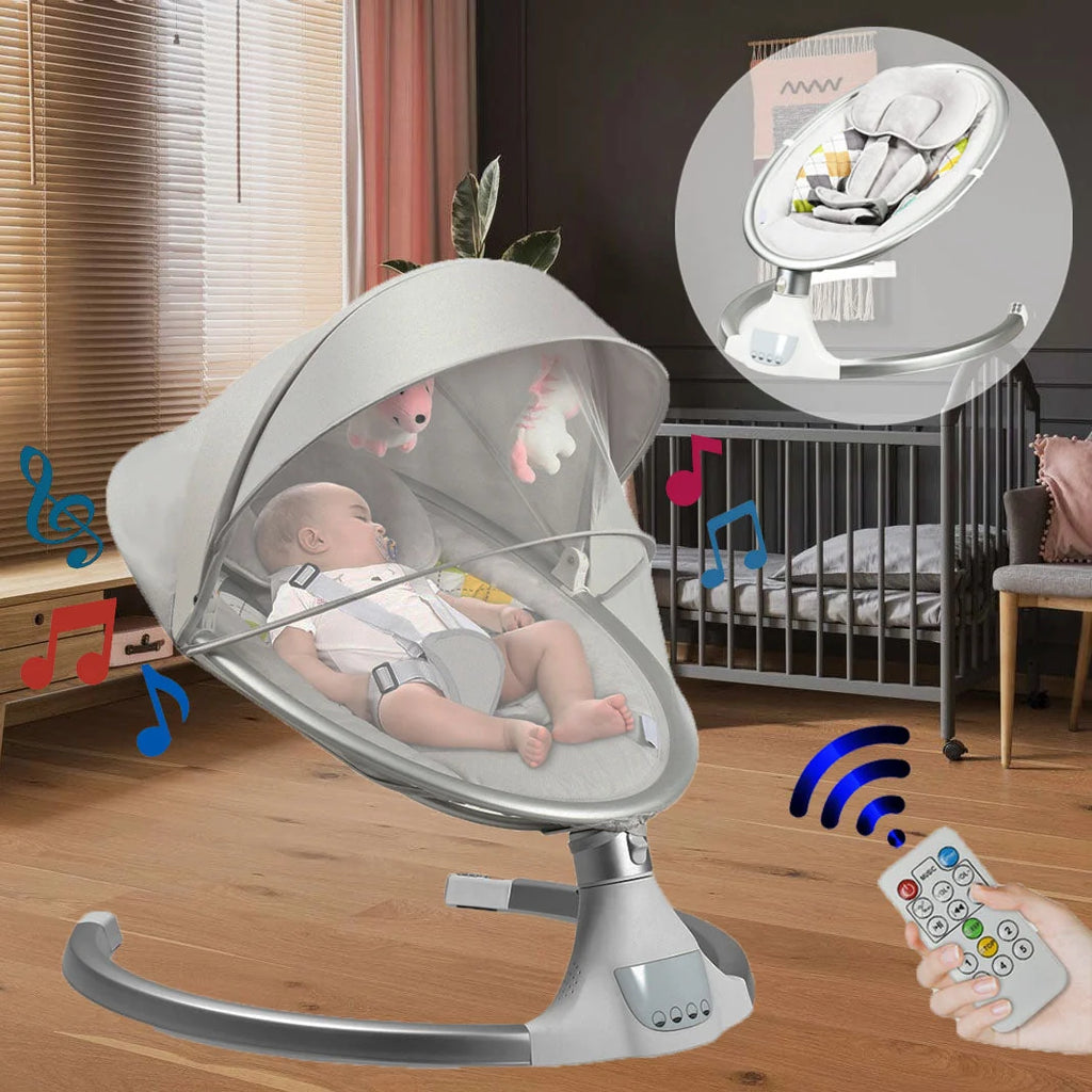 Columpio automático de lujo para bebés - Silla mecedora infantil