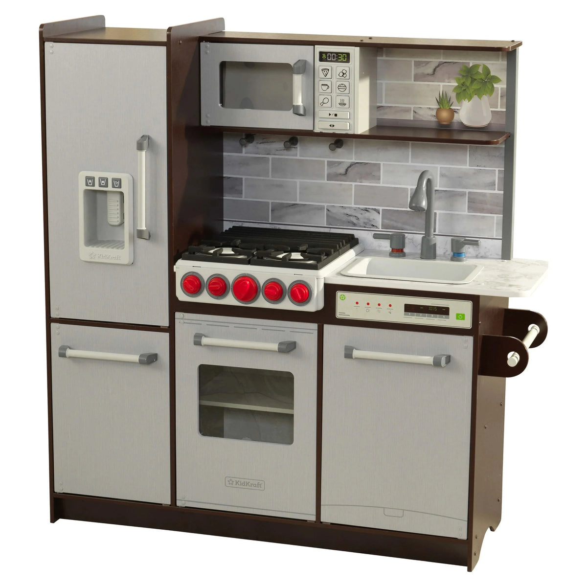 Cocina de Juego KidKraft Uptown Elite Espresso con Luces y Sonidos