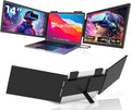 Moniteur pour Ordinateur Portable 14 "FHD 1080P IPS, Triple Écran Portatif USB C, Extension Écran pour Ordinateur Portable 14"-16" Compatible avec Mac, Windows, Chrome, Switch, PS45