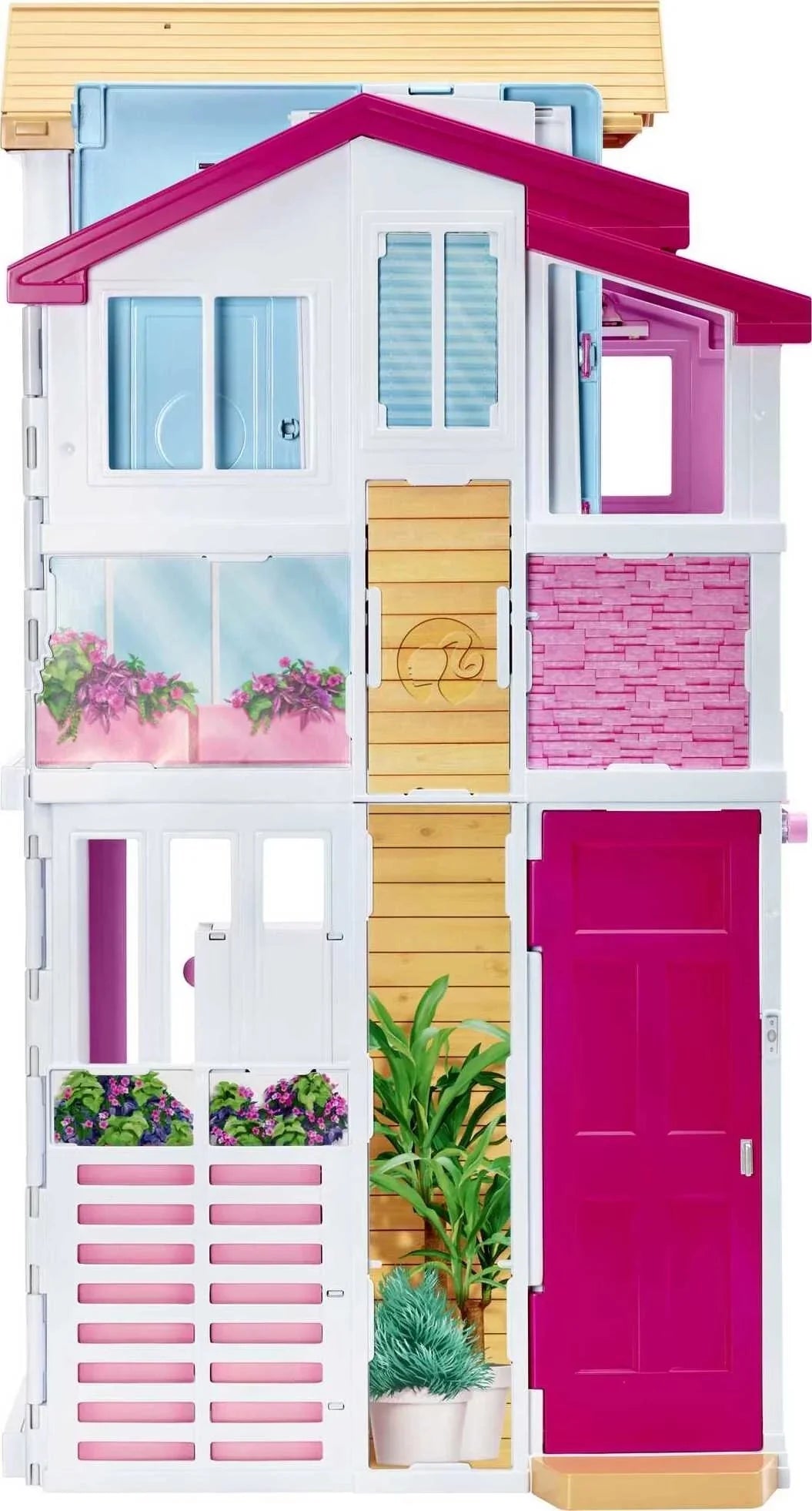 Casa de Tres Pisos Barbie, para edades de 3 años en adelante