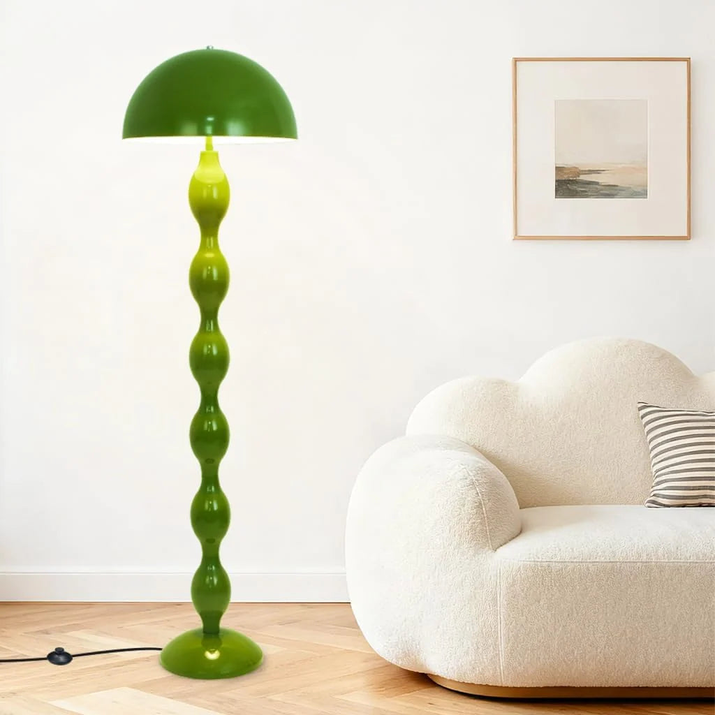 YESINTO Lampe Champignon Verte,Lampadaire Sur Pied Salon Vintage,Lampadaire Avec Douille E27,Lampe Sur Pied Pour Salon Chambre Bureau Chambre d'enfant Salle à Manger