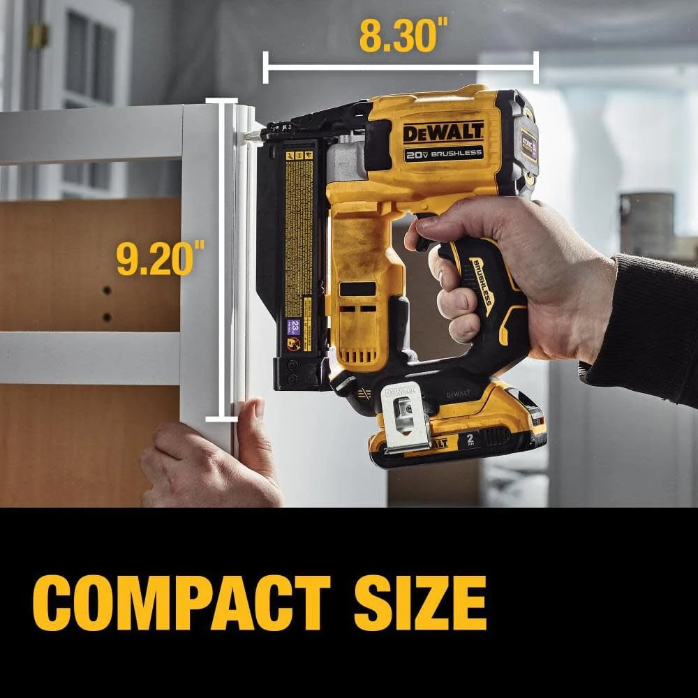 Clavadora de Clavillos 23 Ga. Inalámbrica ATOMIC Compact Series 20V MAX Kit DCN623D1 – DEWALT